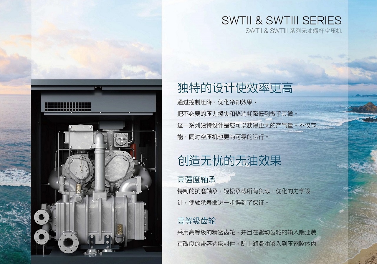 SWT系列干式无油螺杆空压机产品与配置资料